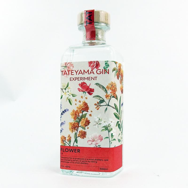 タテヤマ ジン フラワー 花束 500ml クラフトジン
