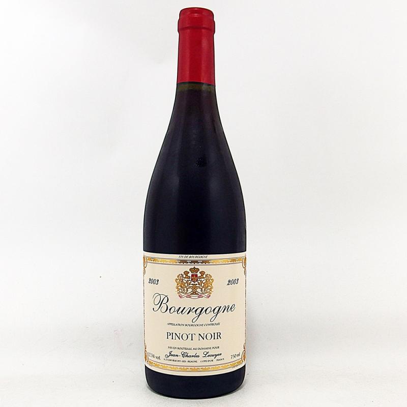 ブルゴーニュ・ピノノワール 2003 750ml ジャン シャルル ルクイエ 赤ワイン 古酒