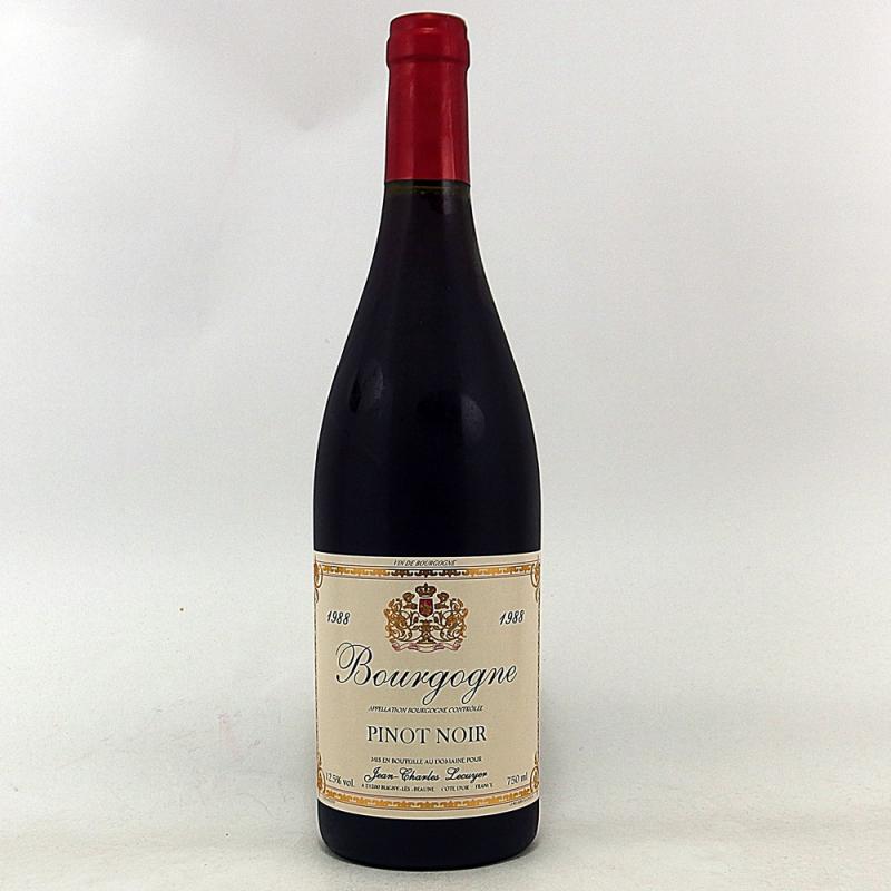 ブルゴーニュ ピノノワール 1988 ジャン シャルル ルクイエ 750ml 赤ワイン 古酒